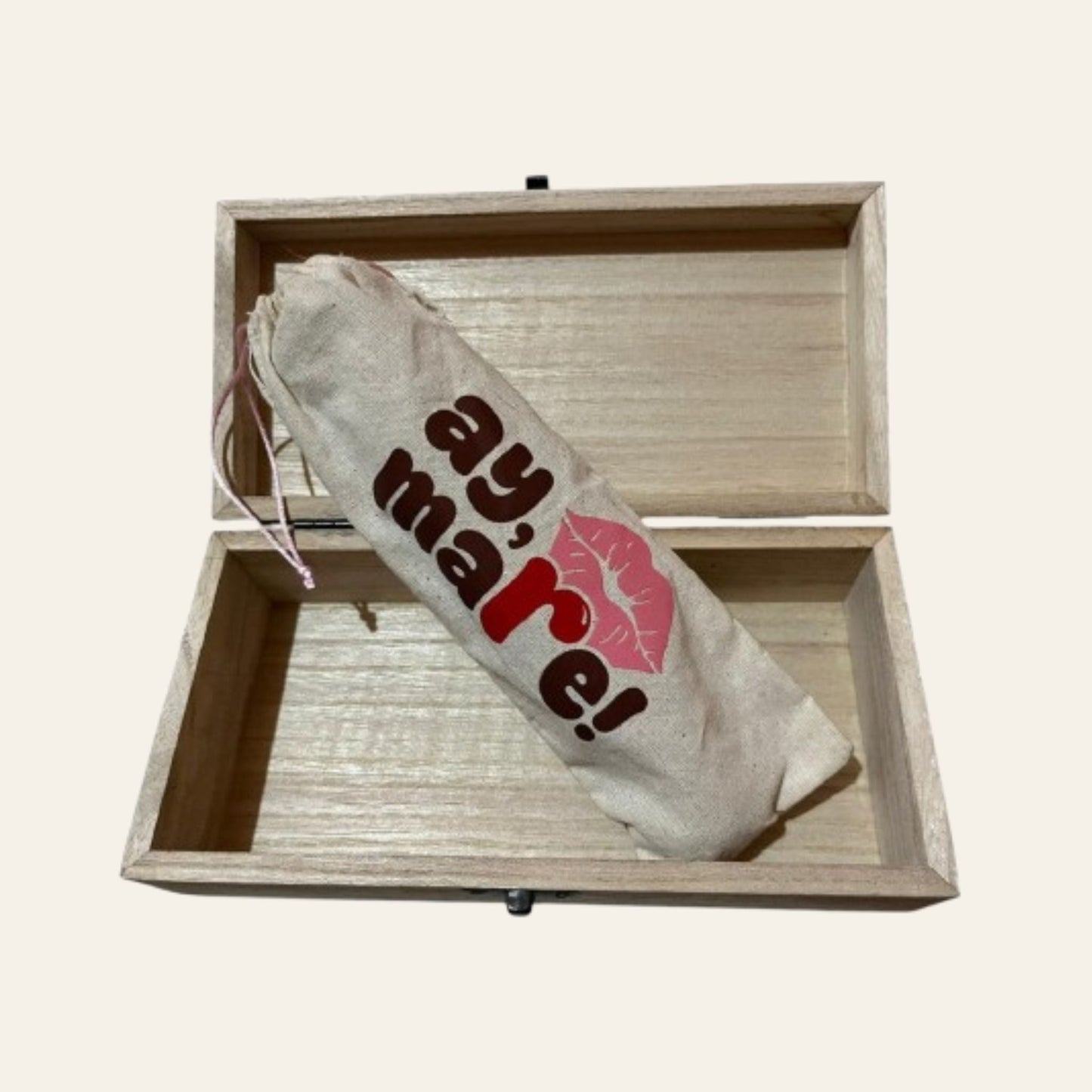 Caja de madera - Grupo Ay, mare!