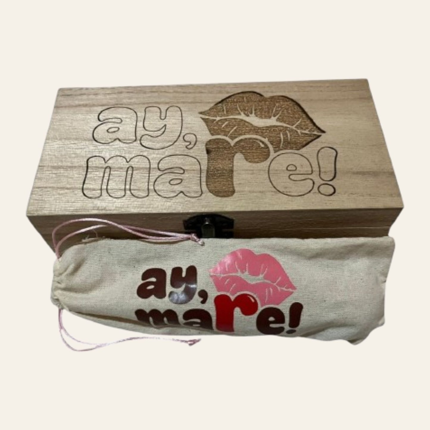 Caja de madera - Grupo Ay, mare!