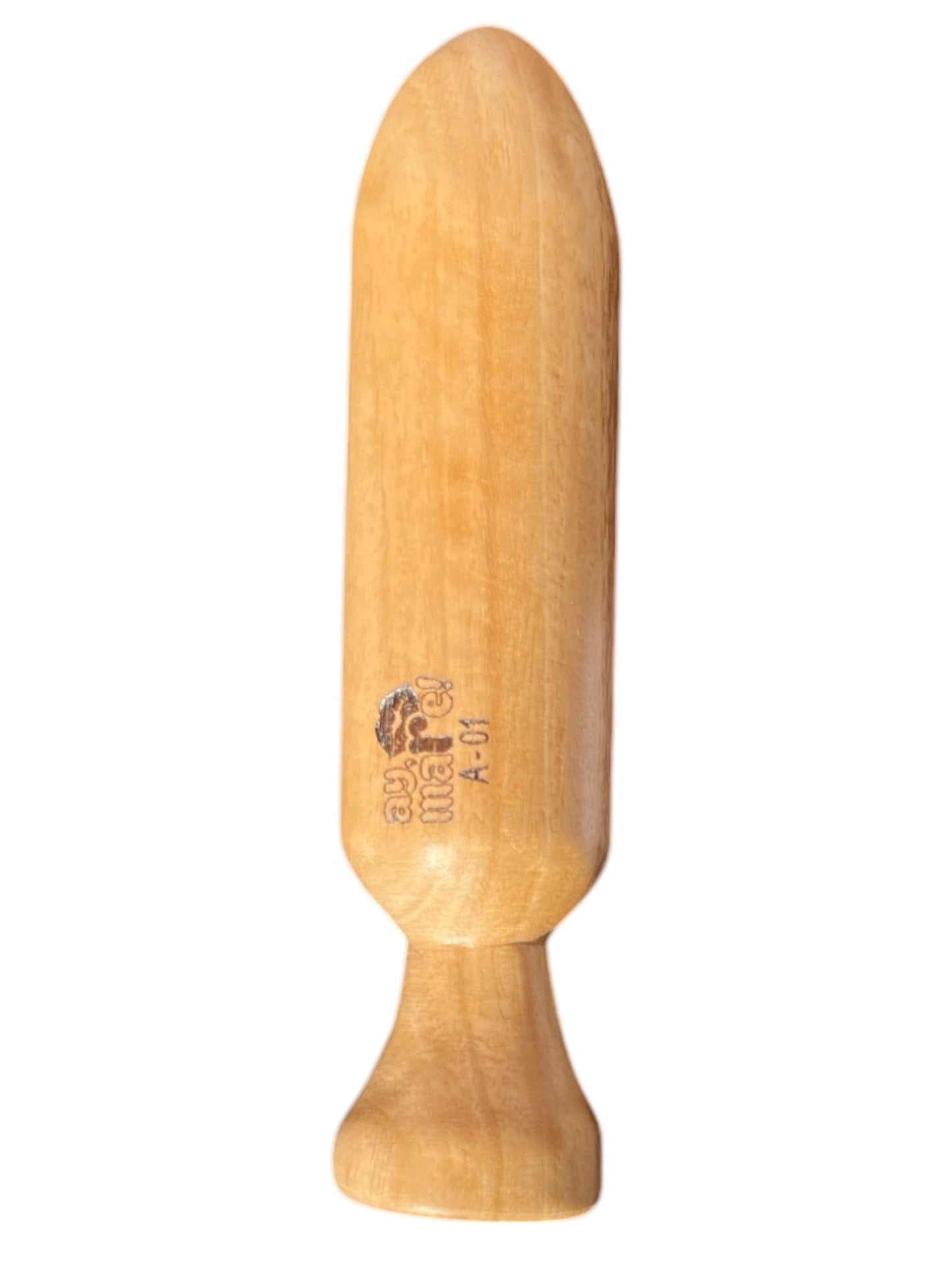 A - 01 Dildo de madera Santorini M Bicolor - Grupo Ay, mare!