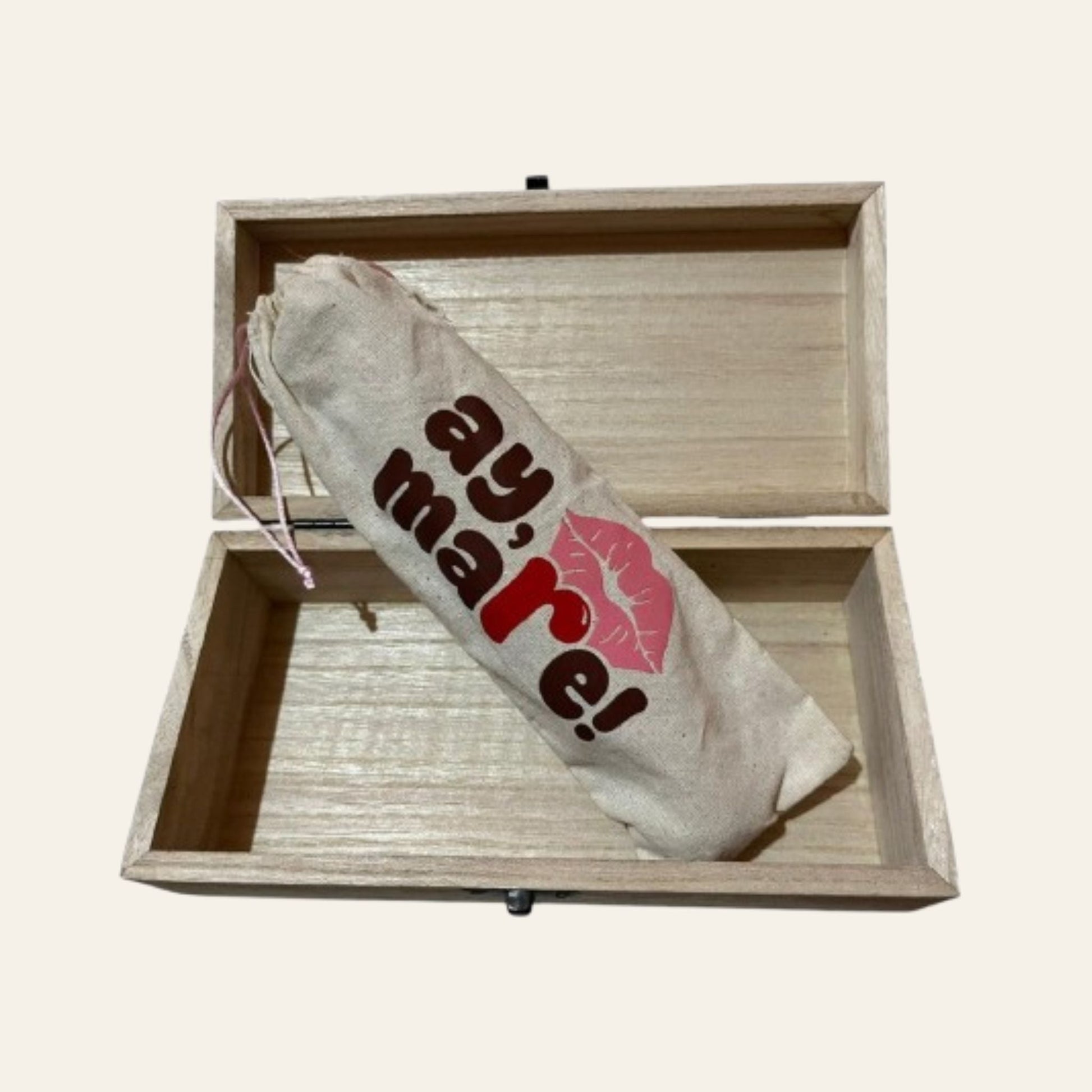 Caja de madera - Grupo Ay, mare!
